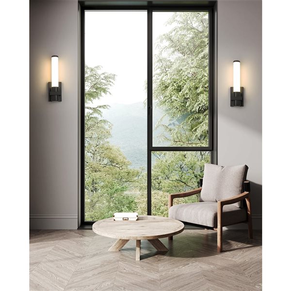 Z-Lite Idris Matte Black 1-Light Wall Sconce