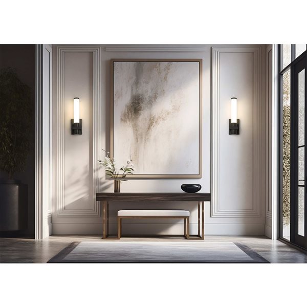 Z-Lite Idris Matte Black 1-Light Wall Sconce