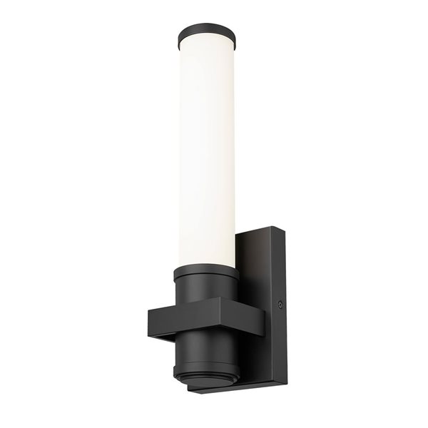Z-Lite Idris Matte Black 1-Light Wall Sconce