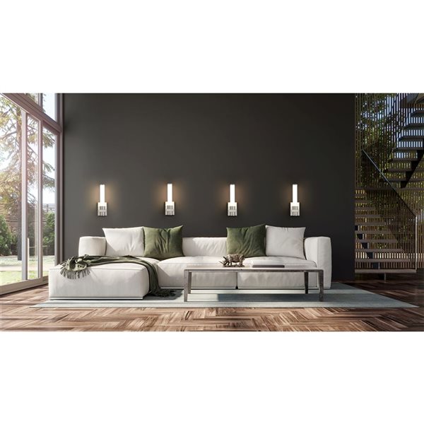 Z-Lite Idris Brushed Nickel 1-Light Wall Sconce