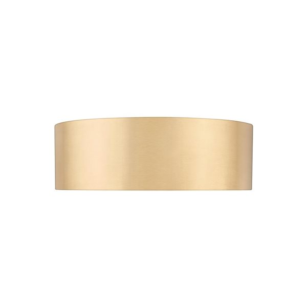 Z-Lite Coronado Brushed Gold Round 1-Light Flush-Mount Ceiling Light