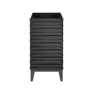 Swiss Madison Vincennes 18-in 1-Door MDF Bathroom Vanity in Black - Cabinet  Only