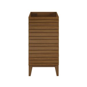 Swiss Madison Vincennes 18-in 1-Door Freestanding MDF Bathroom Vanity in Brown Oak