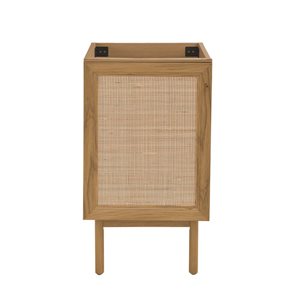 Swiss Madison Chaux 18-in 1-Door MDF Bathroom Vanity in Oak - Cabinet Only