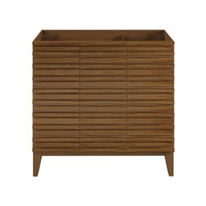Swiss Madison Vincennes 36-in 3-Door MDF Bathroom Vanity in Brown Oak - Cabinet Only