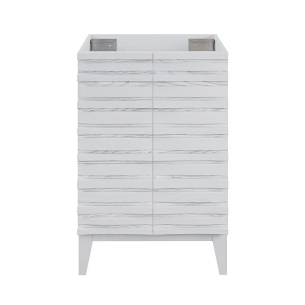 Swiss Madison Vincennes 24-in 2-Door MDF Bathroom Vanity in White - Cabinet  Only