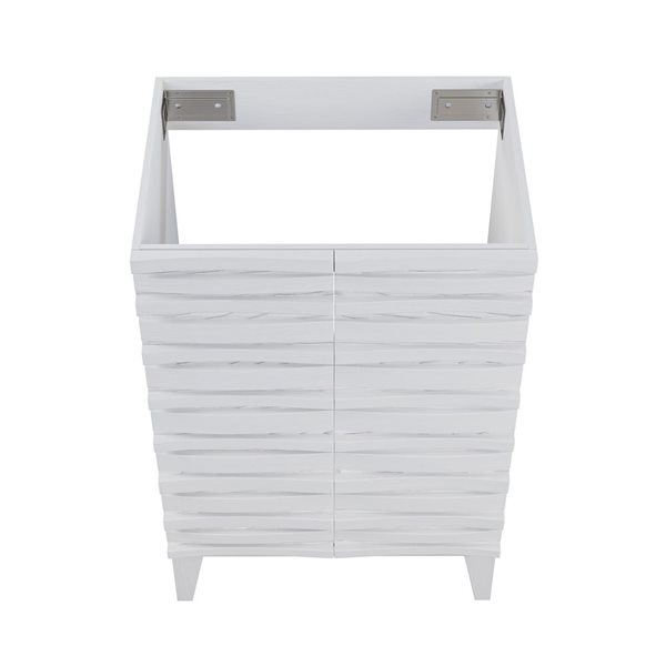 Swiss Madison Vincennes 24-in 2-Door MDF Bathroom Vanity in White - Cabinet  Only