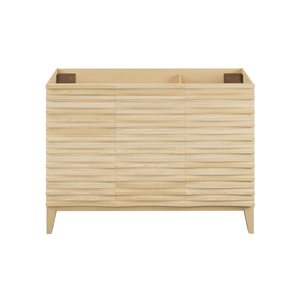 Swiss Madison Vincennes 48-in 3-Door MDF Bathroom Vanity in Natural Oak - Cabinet Only