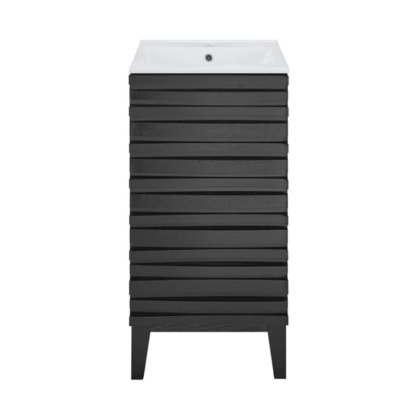 Swiss Madison Vincennes 18-in 1-Door MDF Bathroom Vanity - Black
