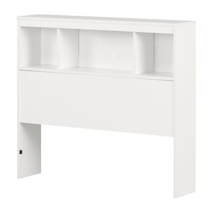 South Shore Furniture Summertime Pure White Bookcase Headboard