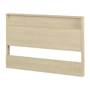 Tête de lit Fusion par South Shore Furniture chêne blanchi avec tablette de rangement