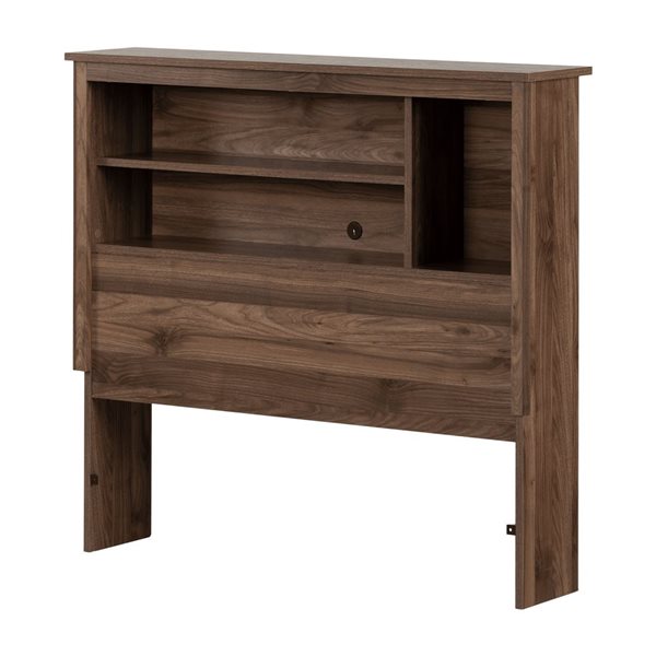 South Shore Furniture Yodi Natural Walnut Bookcase Headboard