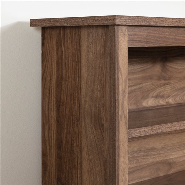 South Shore Furniture Yodi Natural Walnut Bookcase Headboard