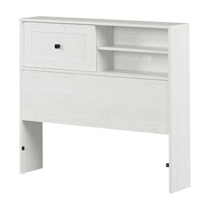 South Shore Furniture White Pine Hazen Bookcase Headboard