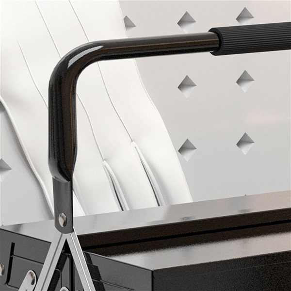 DURHAND Steel 5-Tray XL Tool Box w/ Handle - Black