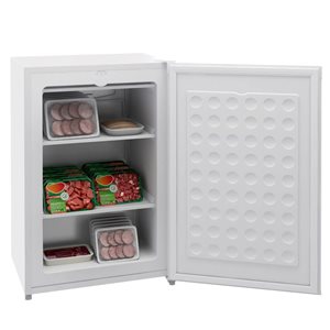 HomCom 3-ft³ Compact Upright Mini Freezer w/ Reversible Single Door - White