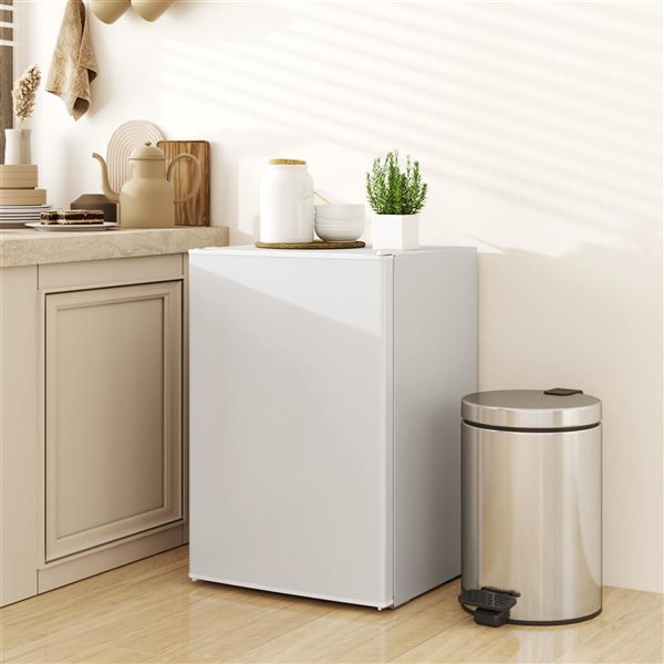 HOMCOM 2.5-ft³ Mini Fridge/Freezer - White