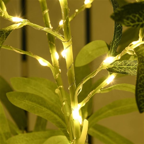 HOMCOM 6-ft Christmas Tree w/ 300 Warm White LED Lights