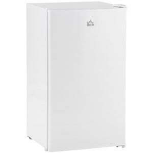 HomCom 3.2-ft³ Mini Fridge/Freezer w/ Thermostat and Reversible Door - White