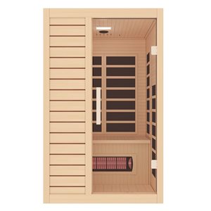 Sauna à infrarouge à champ électromagnétique Westinghouse pour 2 personnes 75 h. x 40 p. x 46 po l. en bois de pruche