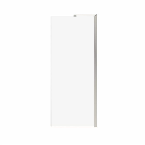 MAAX Capella 78-in Fixed Screen and Return Panel for 36-in Shower Base with GlassShield Glass - Brushed Nickel