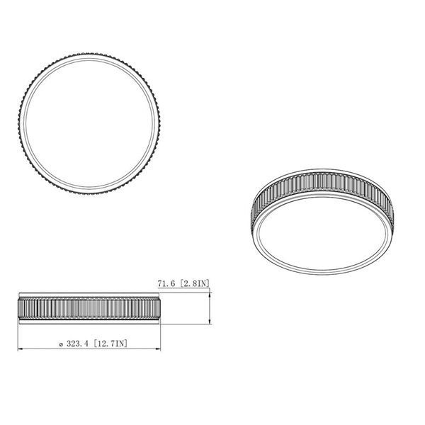 Z-Lite Stari 12.75-in Brushed Gold Round Acrylic Shade 1-Light Flush-Mount Ceiling Light