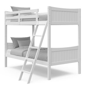 Brassex Ethan White Twin/Twin Bunk Bed