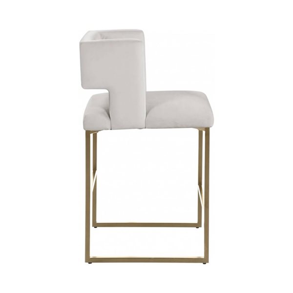 Ensemble de 2 tabourets de bar Nathan par Brassex beige