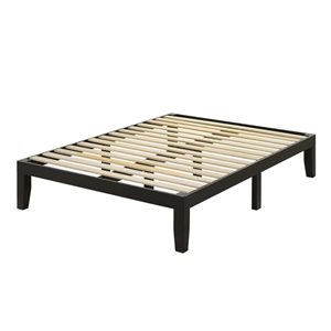 Brassex Noah Black Full Platform Bed Frame