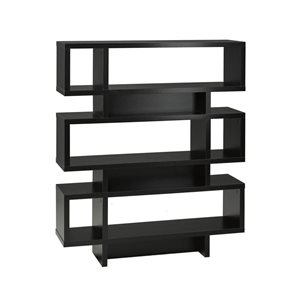 Brassex John Black Vinyl Multi-Tier Display Shelf