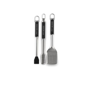 Ensemble de 3 ustensiles Pit Boss en acier inoxydable pour barbecue