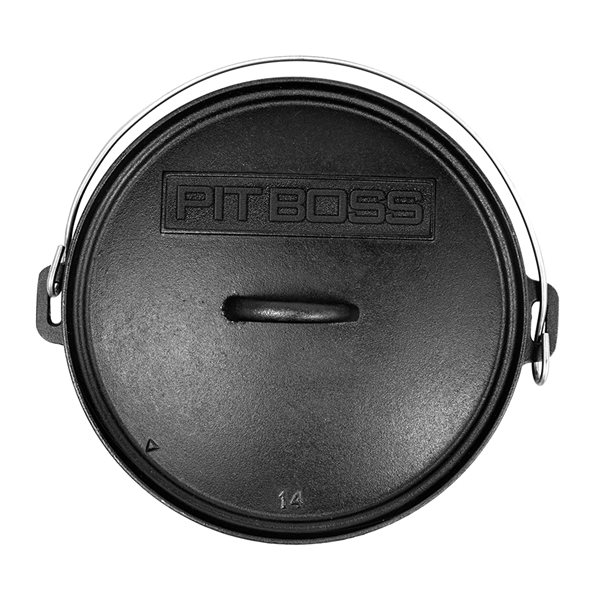 Pit Boss 14-in dia Black Cast-Iron Dutch Oven