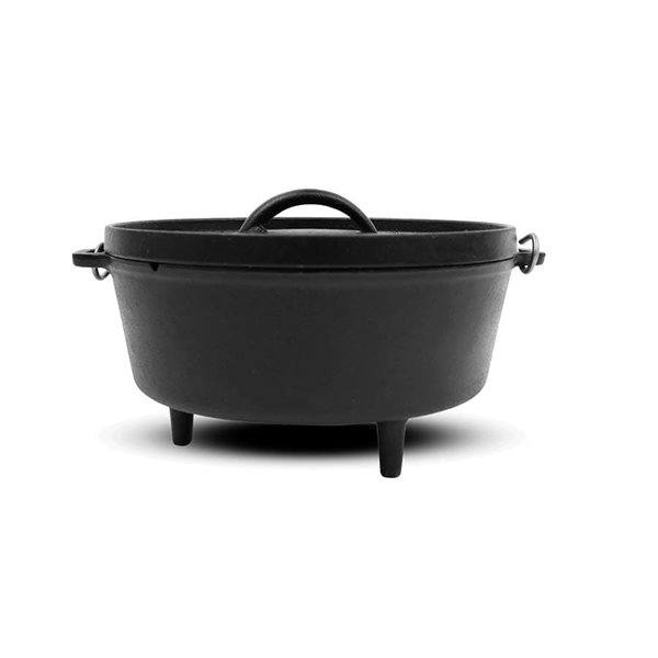 Pit Boss 14-in dia Black Cast-Iron Dutch Oven