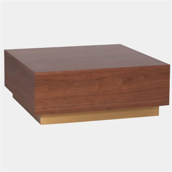 TAKE ME HOME Jonas Square Walnut Wood Coffee Table