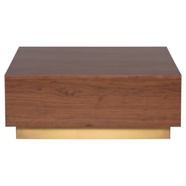 TAKE ME HOME Jonas Square Walnut Wood Coffee Table