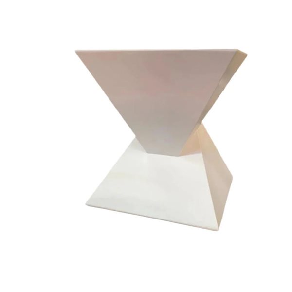 TAKE ME HOME Giza Square Veneered Wood Side Table - White
