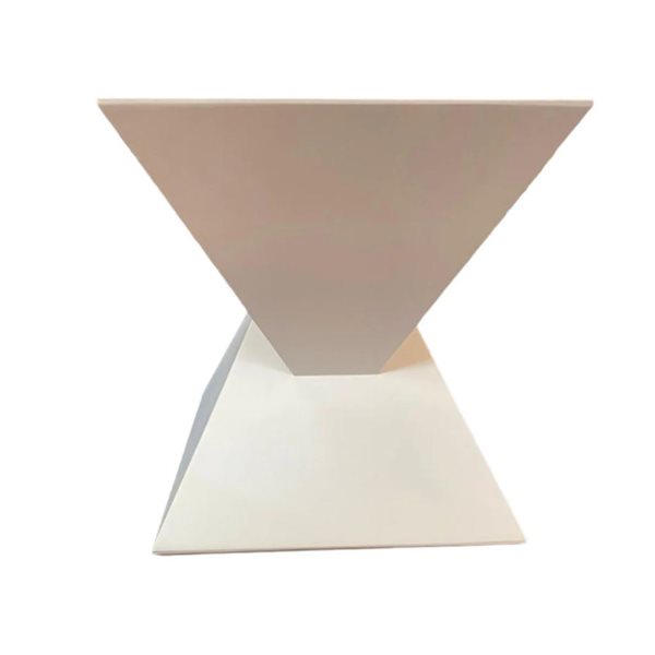 TAKE ME HOME Giza Square Veneered Wood Side Table - White