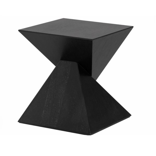 TAKE ME HOME Giza Square Veneered Wood Side Table - Black