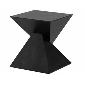 TAKE ME HOME Giza Square Veneered Wood Side Table - Black