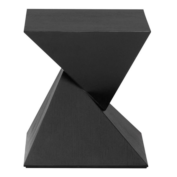 TAKE ME HOME Giza Square Veneered Wood Side Table - Black