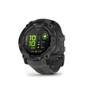 Garmin Instinct 3 AMOLED GPS Smartwatch 50-mm - Charcoal Black w/ Black Band