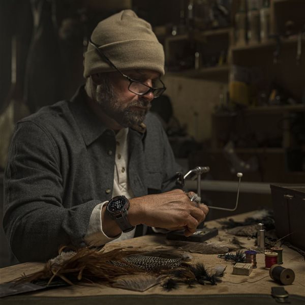 Garmin Instinct 3 AMOLED GPS Smartwatch w/ Solar Charging 45-mm - Black