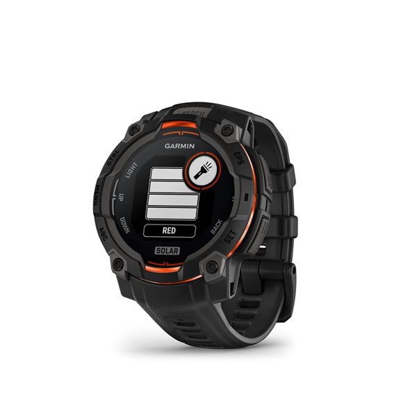 Garmin Instinct 3 AMOLED GPS Smartwatch w/ Solar Charging 45-mm - Black