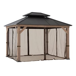 Sunjoy Replacement Mosquito Netting for 10 x 12-ft Gazebo - Brown