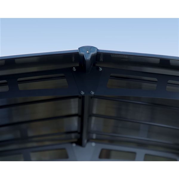 Canopia by Palram Arcadia 12 W x 17-ft L Grey Aluminum Frame Carport