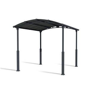 Abri d'auto 4 saisons Alpine Canopia by Palram 12 l. x 14 pi L. gris avec cadre en aluminium