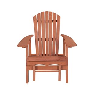Chaise inclinable Adirondack en bois de cyprès avec repose-pieds