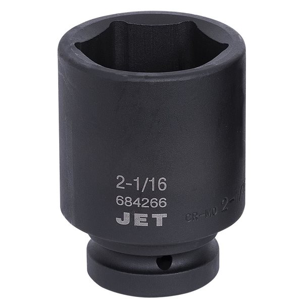 JET 1-in Drive x 2-1/16-in Deep SAE Impact Socket - 6 Points