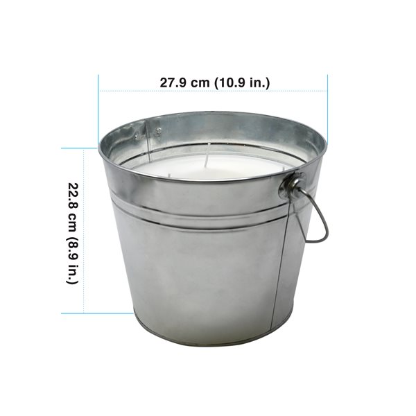 Sierra Citronella Metal Bucket Candle - 2/Pk
