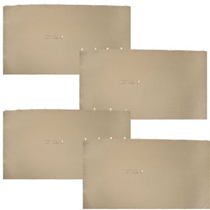 Sunnydaze Decor 4-Piece 10 x 13-ft Tan Polyester Gazebo Sidewall Curtain Set